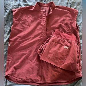 FIGS Dark Cherry Rafaela Scrub Set (PO#3088, PO#3092)